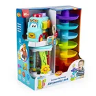 Dumel Discovery, Zestaw Pierwszej Aktywności 3w1, wieża, pojazd sorter, zabawki sensoryczne