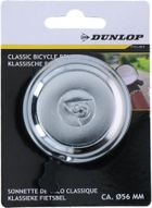 Dunlop, dzwonek rowerowy, classic silver, 56mm