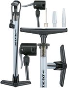 Dunlop, pompka warsztatowo rowerowa, 140 psi, 96 bar, szara