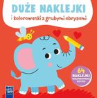 Duże naklejki i kolorowanki z grubymi obrysami