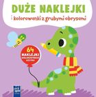 Duże naklejki i kolorowanki z grubymi obrysami