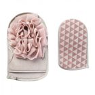 Ecarla, rękawica kąpielowa dwustronna, różowa, 1 szt.