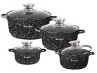 Edelhoff, zestaw 4 garnków marmurowych, 1,1l, 2,2l, 4,2l, 6.3l
