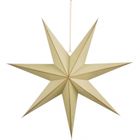Edelman, Mica, gwiazda dekoracyjna, wisząca papierowa, beżowa, 7 ramion, 18-75 cm