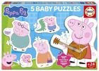 Educa, Baby, Świnka Peppa, puzzle 5w1