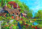 Educa, Domek w kwitnącej dolinie rzecznej, puzzle, 4000 elementów