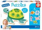 Educa, Morskie stworzenia, puzzle, 5w1 elementów