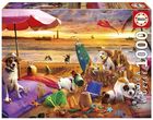 Educa, Psy na plaży, puzzle, 1000 elementów