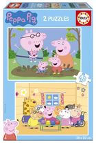Educa, Świnka Peppa, puzzle, 2-48 elementów