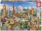 Educa, Zabytki Europy, puzzle, 2000 elementów