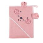 Eevi, Mellow, okrycie kąpielowe, różowe, 100-100 cm