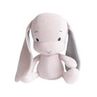 Effiki, królik Effik, maskotka, 35 cm, różowy, szare uszy