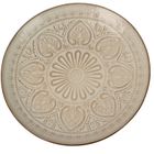 EH Excellent Houseware, ceramiczny talerz ze żłobionym wzorem, 26,5 cm