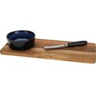 eh Excellent Houseware, deska do serwowania przekąsek, z miseczką i nożykiem