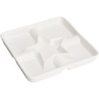 Eh Excellent Houseware, półmisek do przekąsek z przegródkami, 22-22 cm