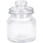 eh Excellent Houseware, prążkowany słoik ze szczelną pokrywką, 500 ml