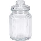 eh Excellent Houseware, prążkowany słoik ze szczelną pokrywką, 750 ml