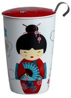 Eigenart, TeaEve, kubek z zaparzaczem, Little Geisha, czerwony, 350 ml