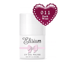Elisium, UV Gel Polish, lakier hybrydowy, 011 Dark Wine, 8 ml