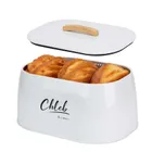 Elitehoff, chlebak, pojemnik stalowy na pieczywo, biały, e-6325
