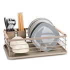 Elitehoff, suszarka do naczyń z ociekaczem i tacą, beżowa, e-8189