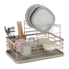 Elitehoff, suszarka do naczyń z ociekaczem i tacą, beżowa, e-8190