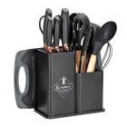 Elitehoff, zestaw noży i przyborów kuchennych w stojaku, 19 elementów