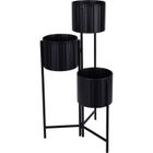 Emako, Viko, kwietnik loftowy, metalowy, 3 doniczki