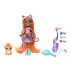 Enchantimals, Charisse Cheetah & Grinsy, lalka deluxe z akcesoriami