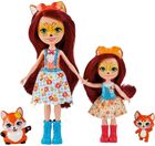 Enchantimals, Felicity i Feana Fox, zestaw z 2 lalkami i zwierzątkami