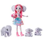 Enchantimals, Rodzina Esmeralda Elephant, zestaw z lalką i zwierzakami