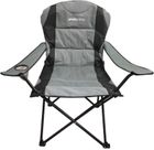 Enero Camp, Lux, krzesło turystyczne, składane, szaro-czarne, 60-60-105 cm