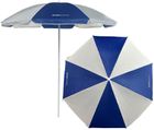 Enero Camp, parasol plażowo-balkonowy, biało-niebieski, 160 cm