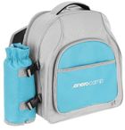 Enero Camp, plecak piknikowy, termiczny, błękitno-szary, 25 l