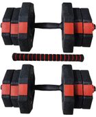Enero Fit, regulowane hantle treningowe, z funkcją sztangi, 2-10 kg