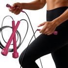 Enero Fit, skakanka szybkościowa, różowa, 285 cm