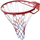 Enero, obręcz do kosza z siatką, czerwona, 38 cm