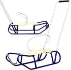 Enero, sanki metalowe z oparciem i pchaczem, niebieskie