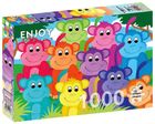 Enjoy, Kolorowe małpy, puzzle, 1000 elementów