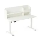 Entelo, Axio, biurko elektryczne regulowane z nadstawką, rozmiar 3-4, 120-65 cm, biały