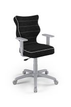 Entelo, Duo, krzesło biurowe z podłokietnikami, wzrost 159-188 cm, czarne