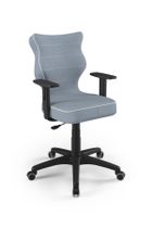 Entelo, Duo, krzesło biurowe z podłokietnikami, wzrost 159-188 cm, niebieskie