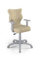 Entelo, Duo, krzesło młodzieżowe z podłokietnikami, wzrost 146-176,5 cm, beżowe