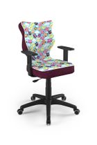 Entelo, Duo, krzesło młodzieżowe z podłokietnikami, wzrost 146-176,5 cm, sowy