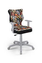 Entelo, Duo, krzesło młodzieżowe z podłokietnikami, wzrost 146-176,5 cm, zwierzaki