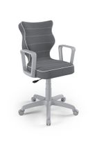 Entelo, Norm, krzesło biurowe z podłokietnikami, wzrost 159-188 cm, ciemno szare