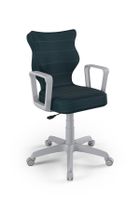 Entelo, Norm, krzesło biurowe z podłokietnikami, wzrost 159-188 cm, granatowe