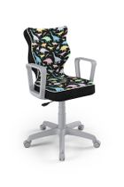 Entelo, Norm, krzesło młodzieżowe z podłokietnikami, wzrost 146-176,5 cm, dinozaury