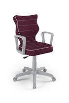 Entelo, Norm, krzesło młodzieżowe z podłokietnikami, wzrost 146-176,5 cm, fioletowe