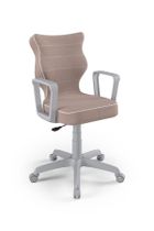 Entelo, Norm, krzesło młodzieżowe z podłokietnikami, wzrost 146-176,5 cm, różowe